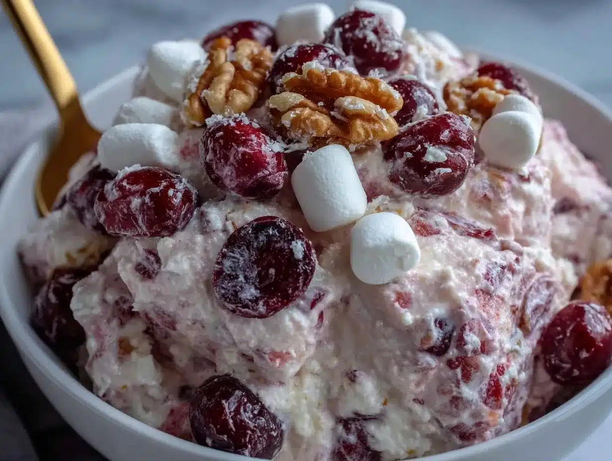 Creamy Millionaire Cranberry Salad preparation steps