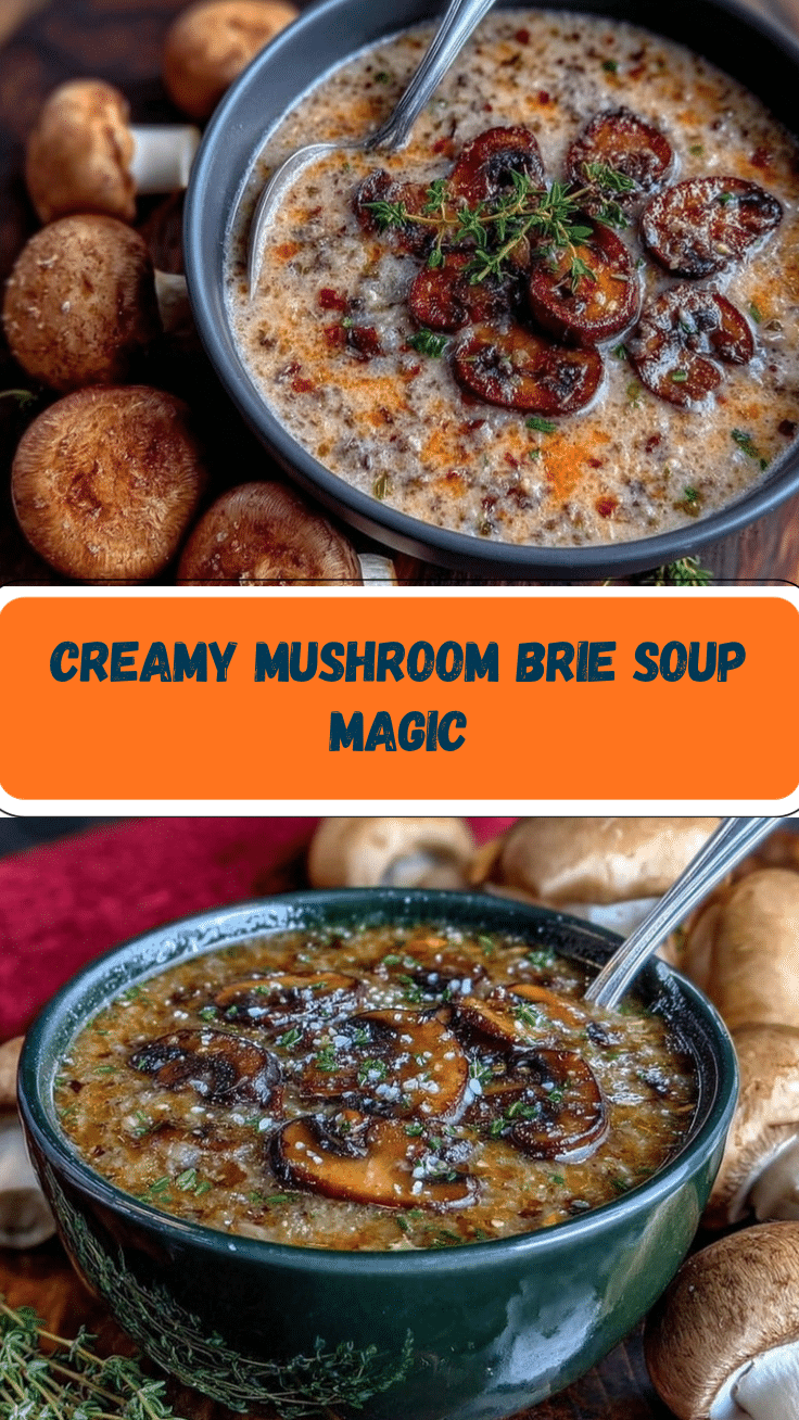 Creamy Mushroom and Brie Soup recipe