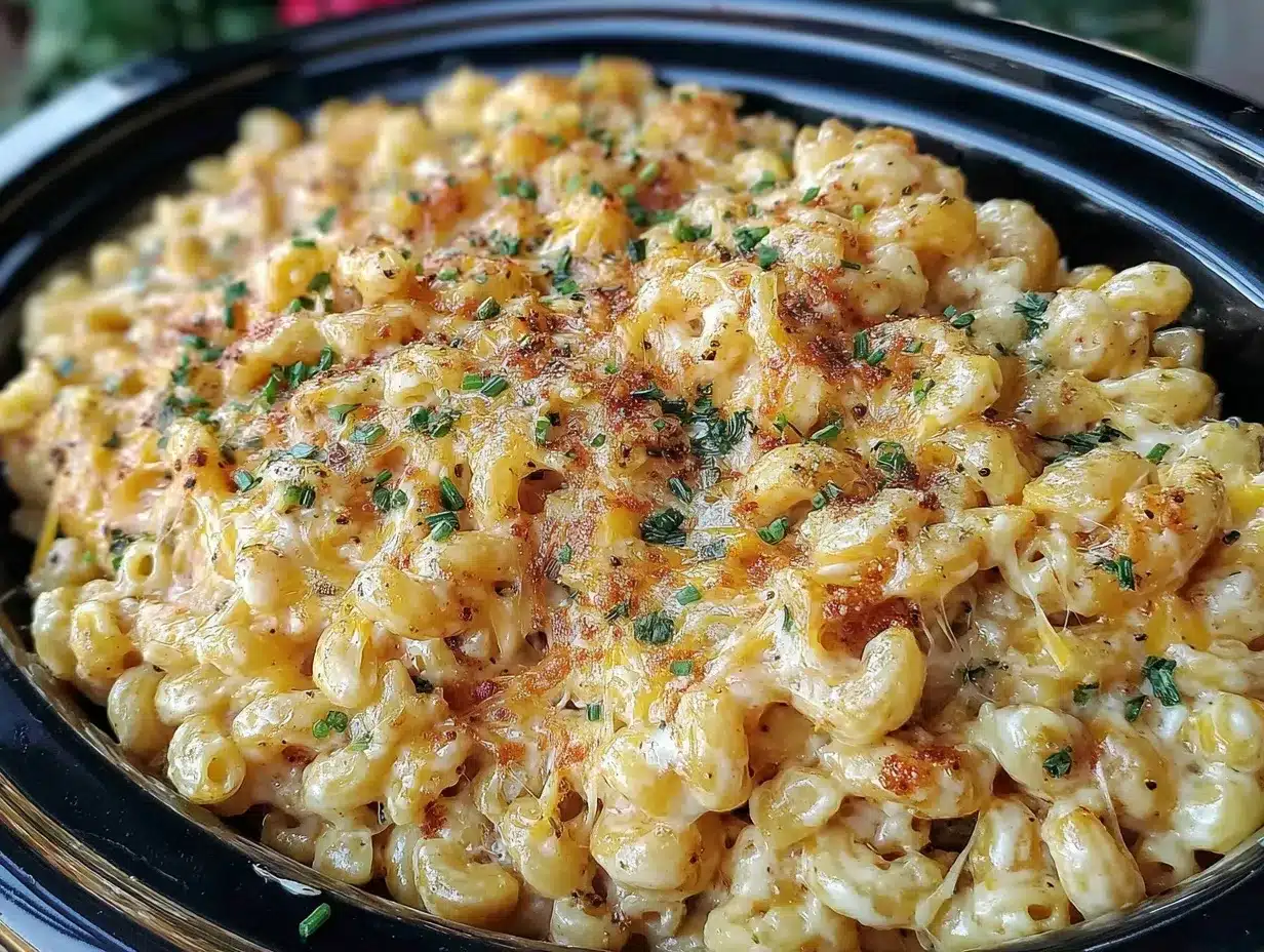 creamy slow-cooker mac and cheese preparation steps