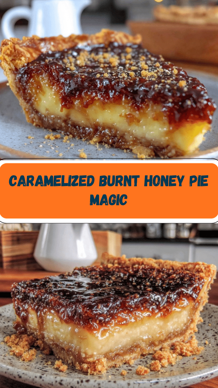 Crispy Burnt Honey Pie Slice recipe