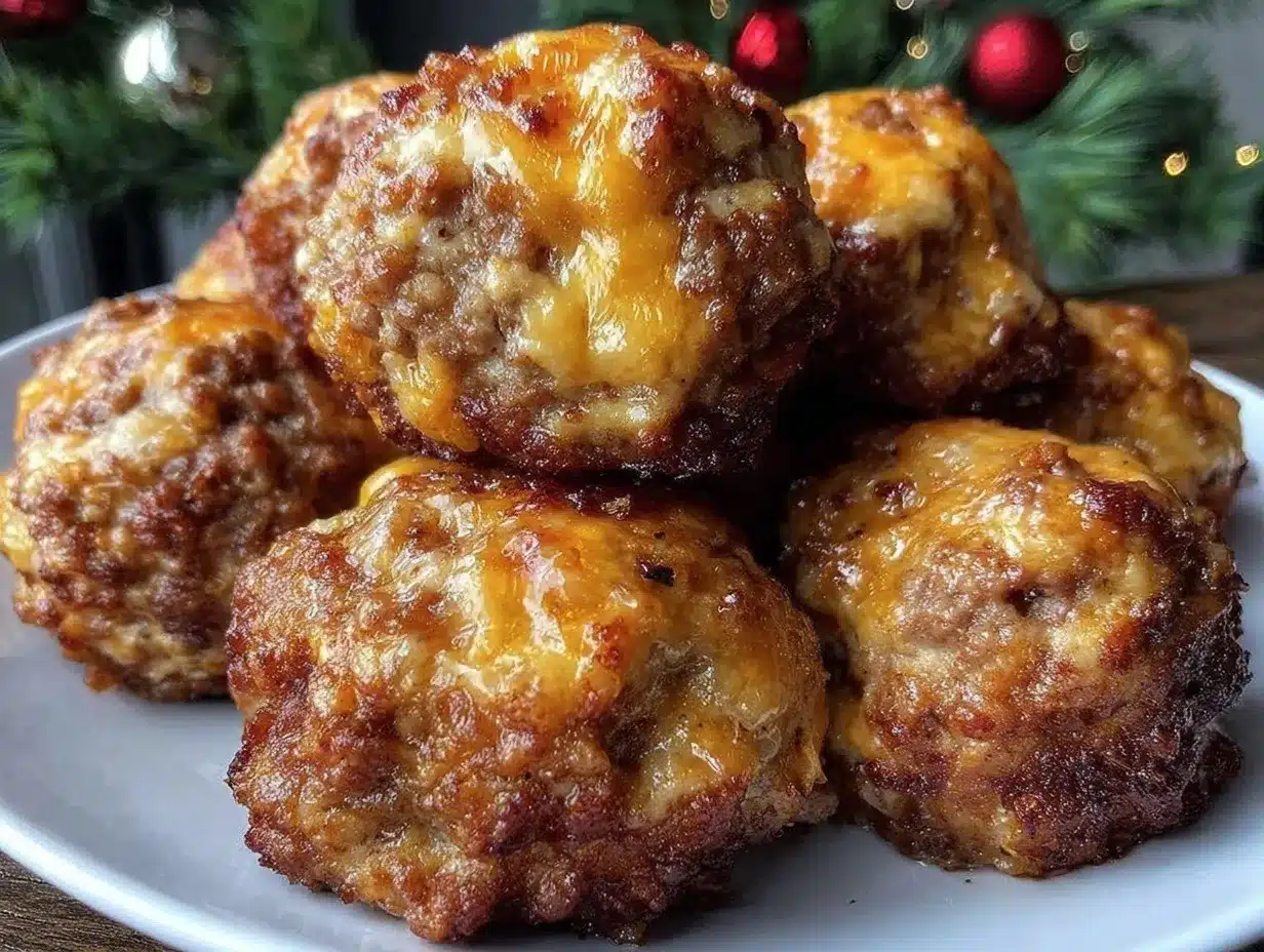 crispy cream cheese sausage balls preparation steps