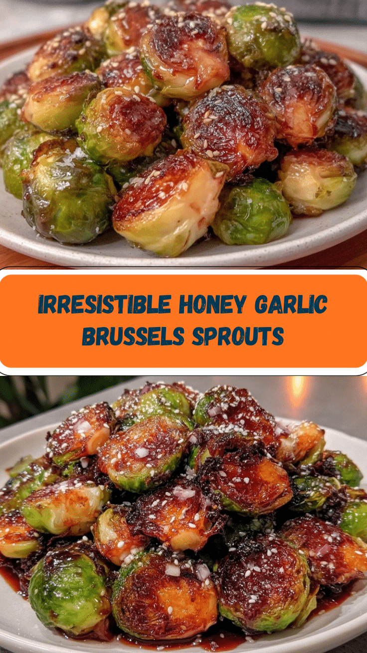 crispy honey garlic Brussels sprouts recipe