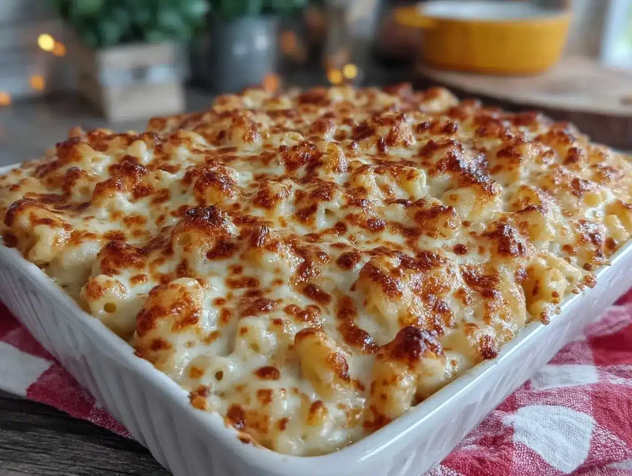 crispy macaroni and cheese casserole preparation steps