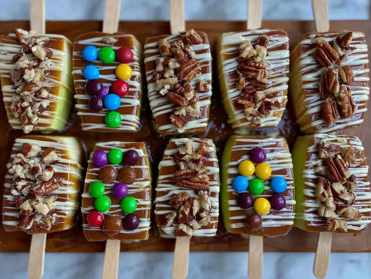 crunchy caramel apple slices preparation steps
