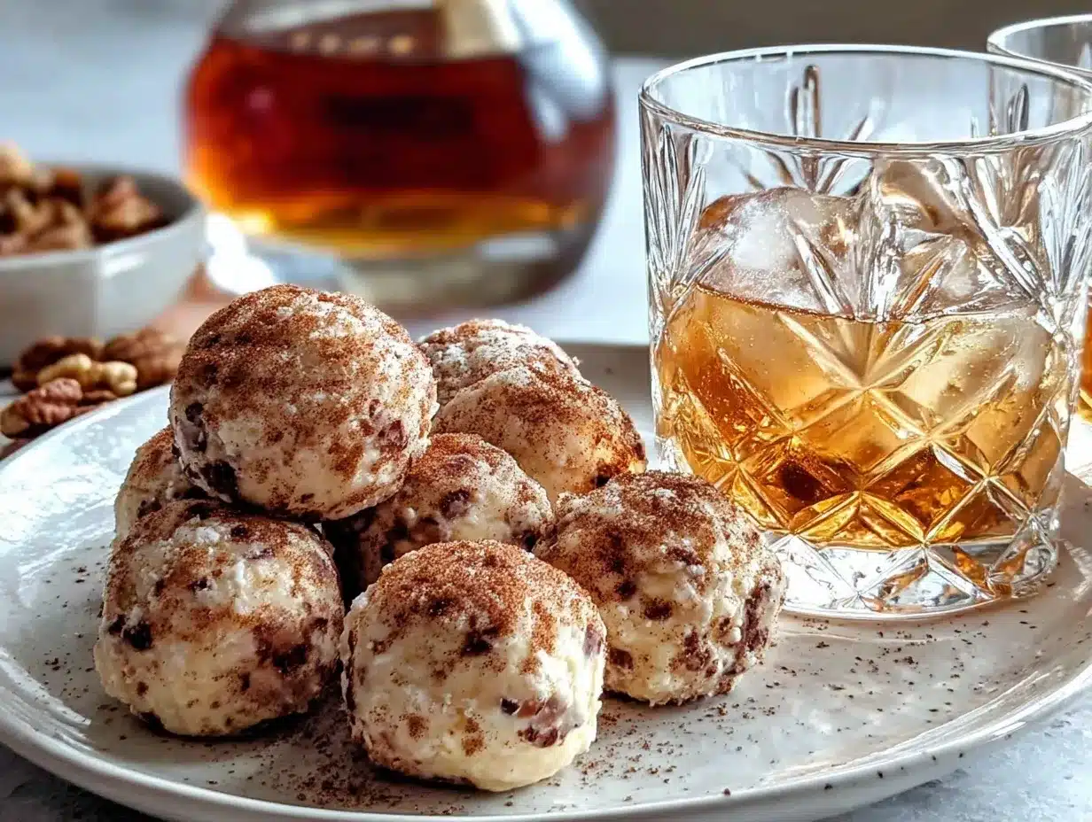 Fireball Whiskey Balls preparation steps