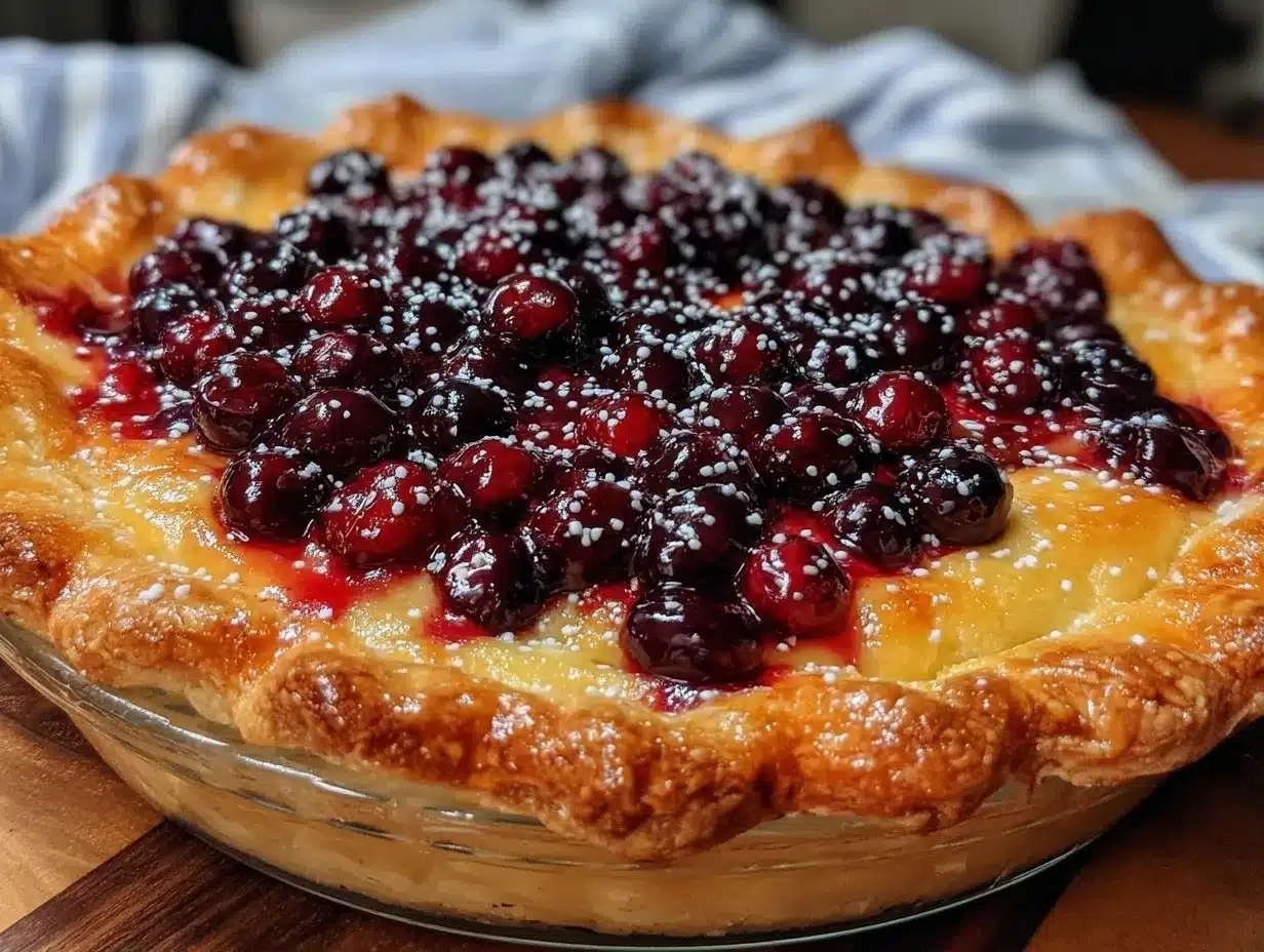 flaky blueberry pie preparation steps