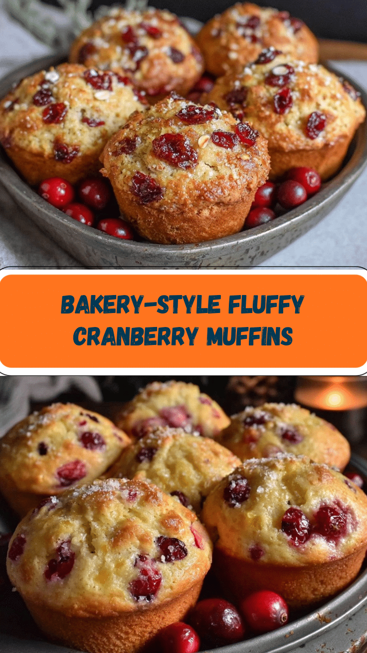 fluffy cranberry muffins recipe