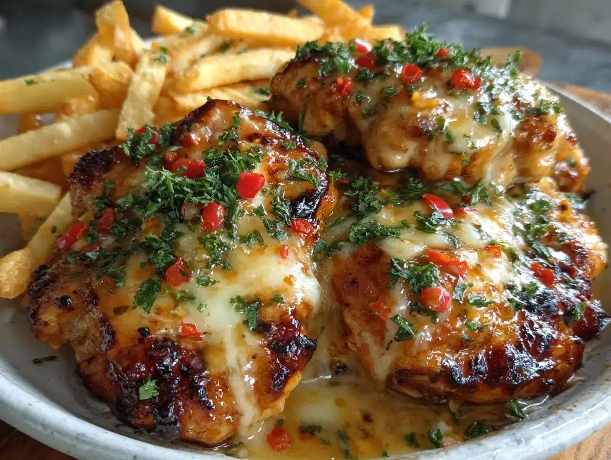 garlic-Parmesan sauce preparation steps