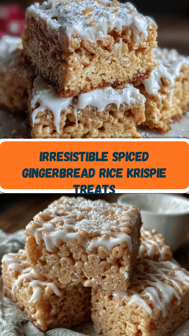 gingerbread Rice Krispie treats recipe
