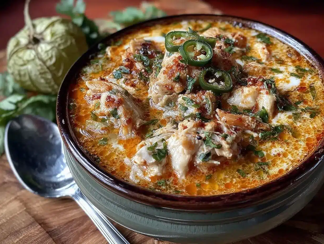 green enchilada chicken soup preparation steps