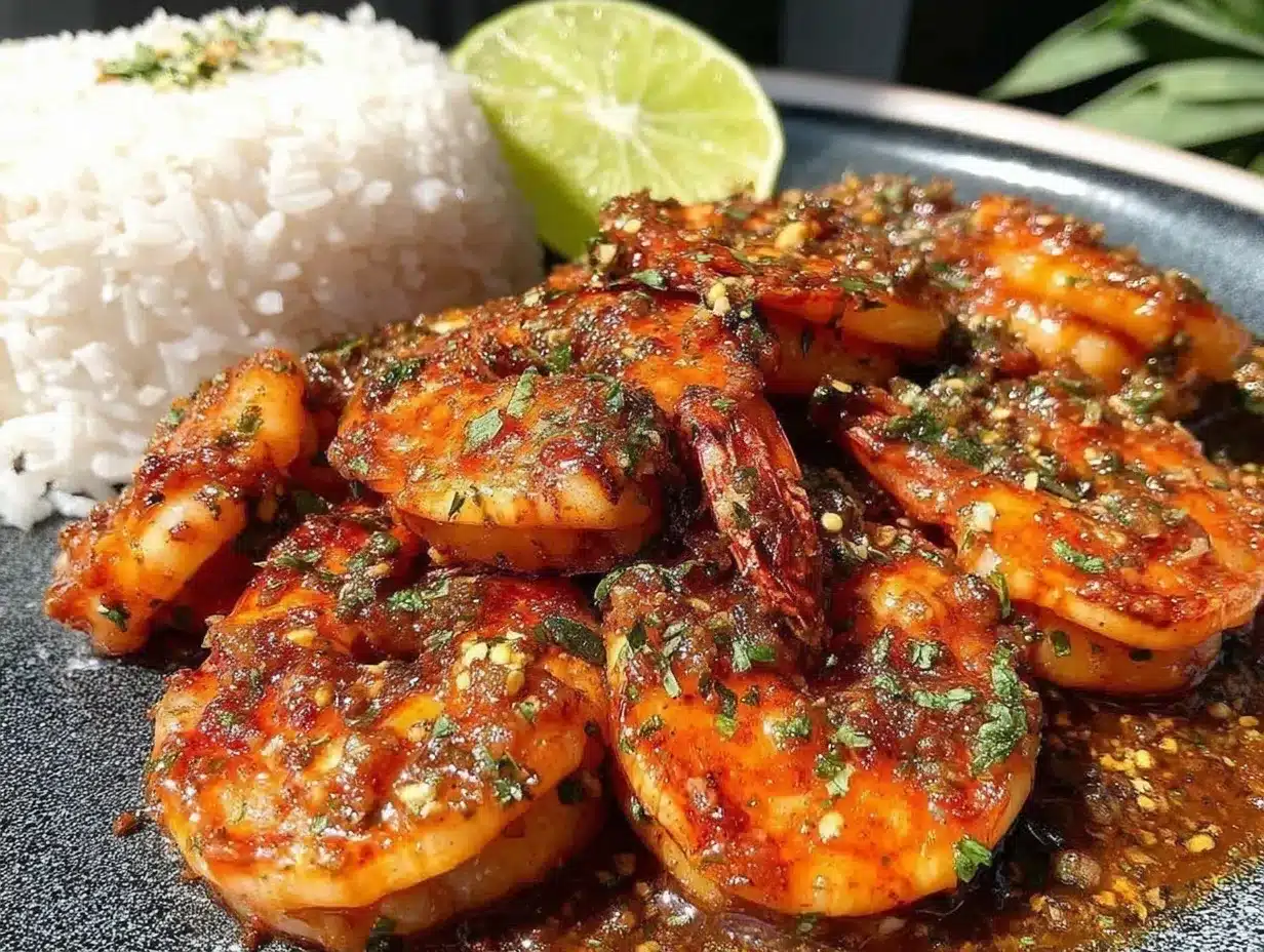 Hawaiian Garlic Shrimp preparation steps