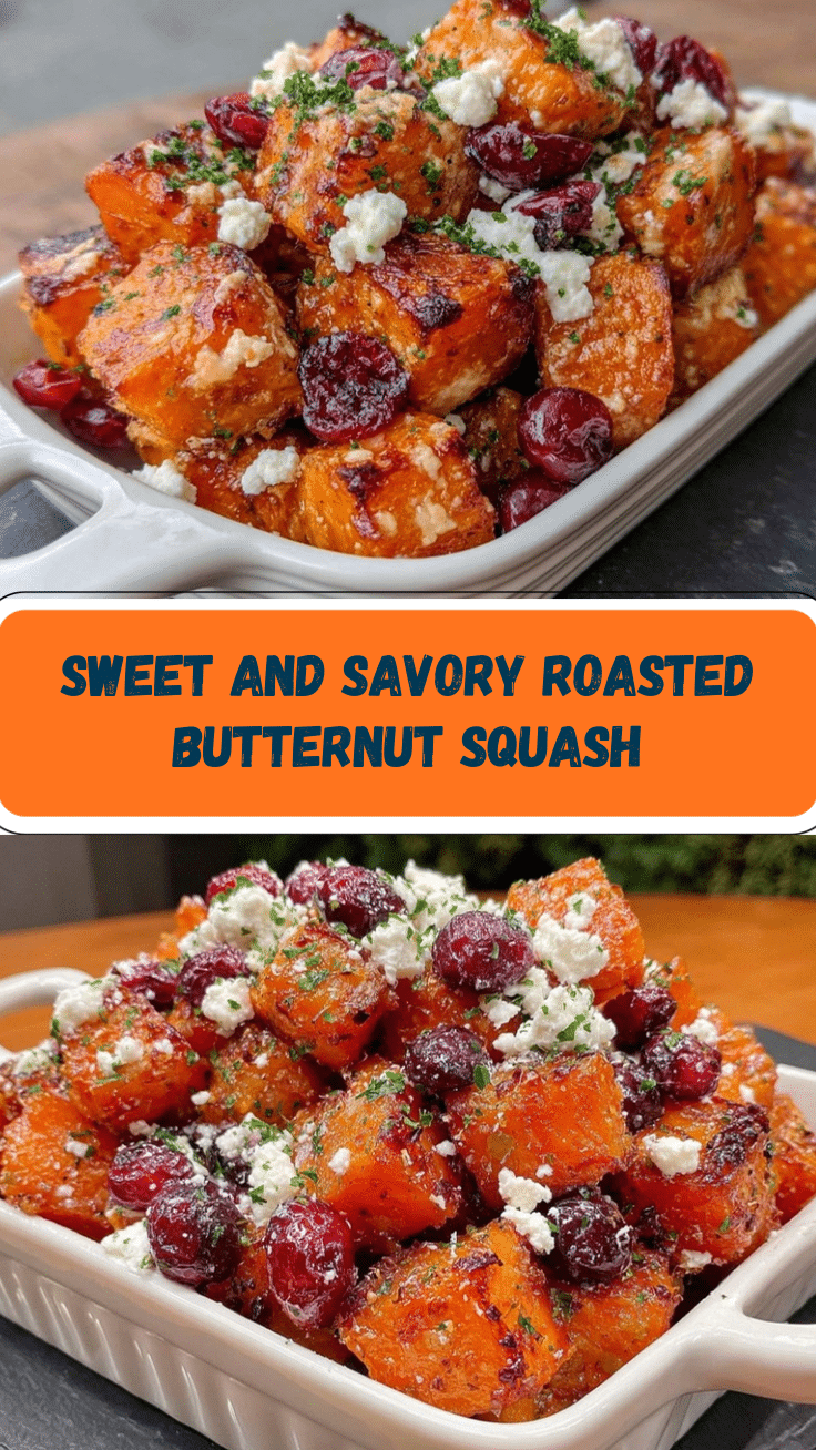 honey roasted butternut squash with cranberries recipe