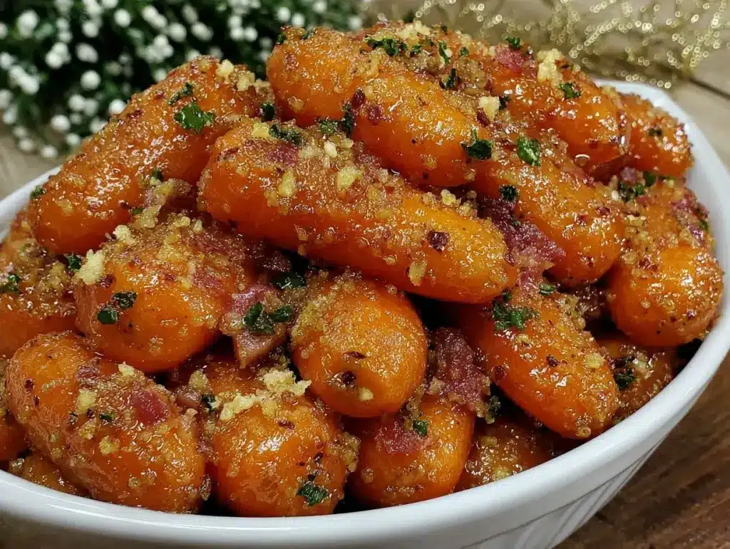 maple brown sugar glazed carrots - featured image