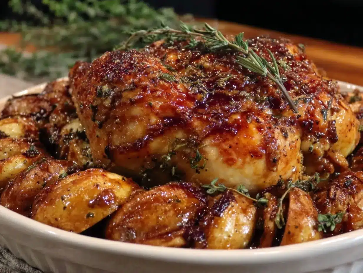 Maple Oven Roasted Cornish Hen preparation steps