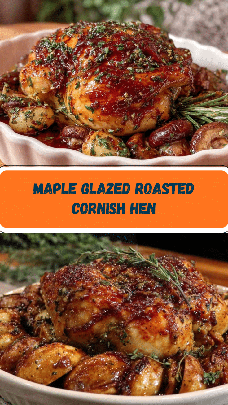 Maple Oven Roasted Cornish Hen recipe