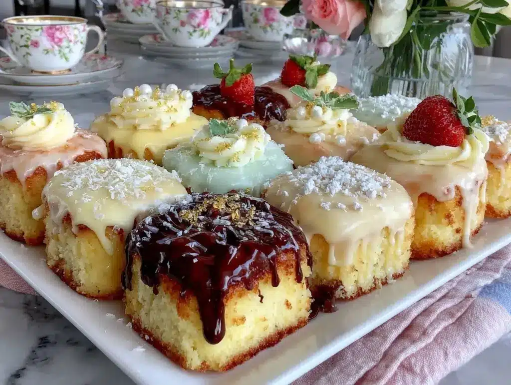 mini cakes recipe - featured image