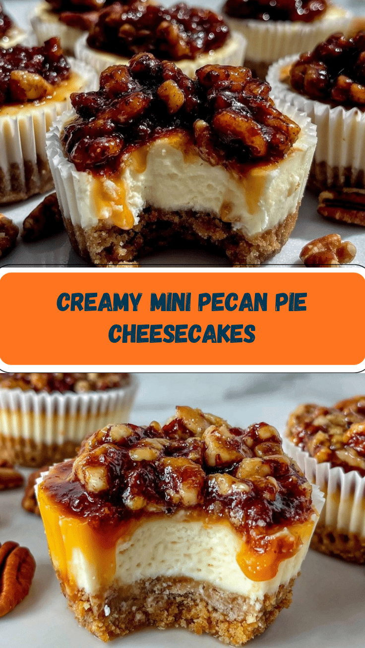 mini pecan pie cheesecakes recipe