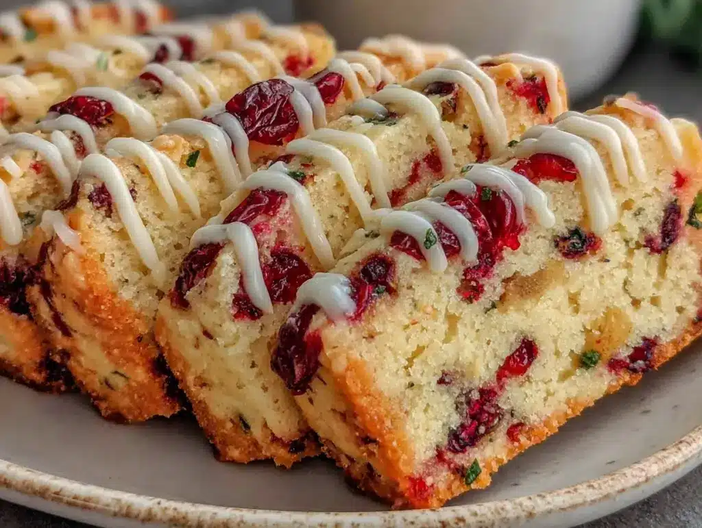 orange cranberry shortbread cookies - featured image