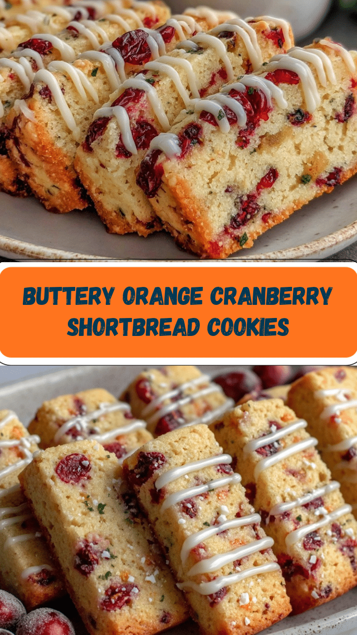 orange cranberry shortbread cookies recipe