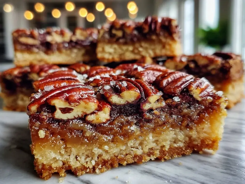 pecan pie bars - featured image