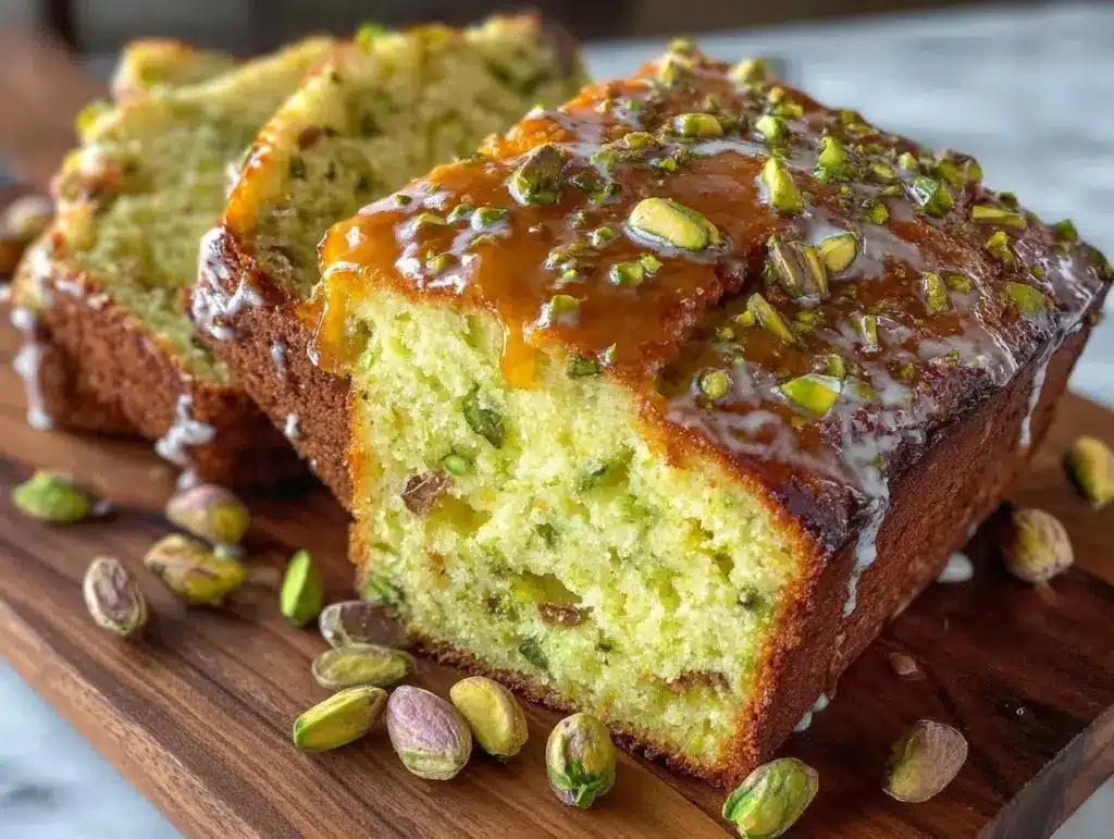 pistachio bread loaf - featured image