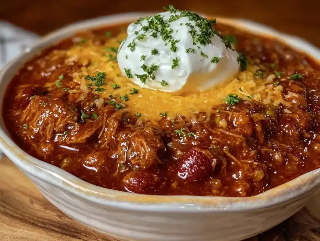 pork roast chili - featured image