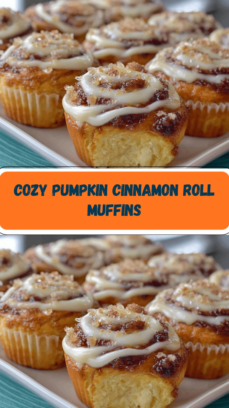 Pumpkin cinnamon roll muffins recipe