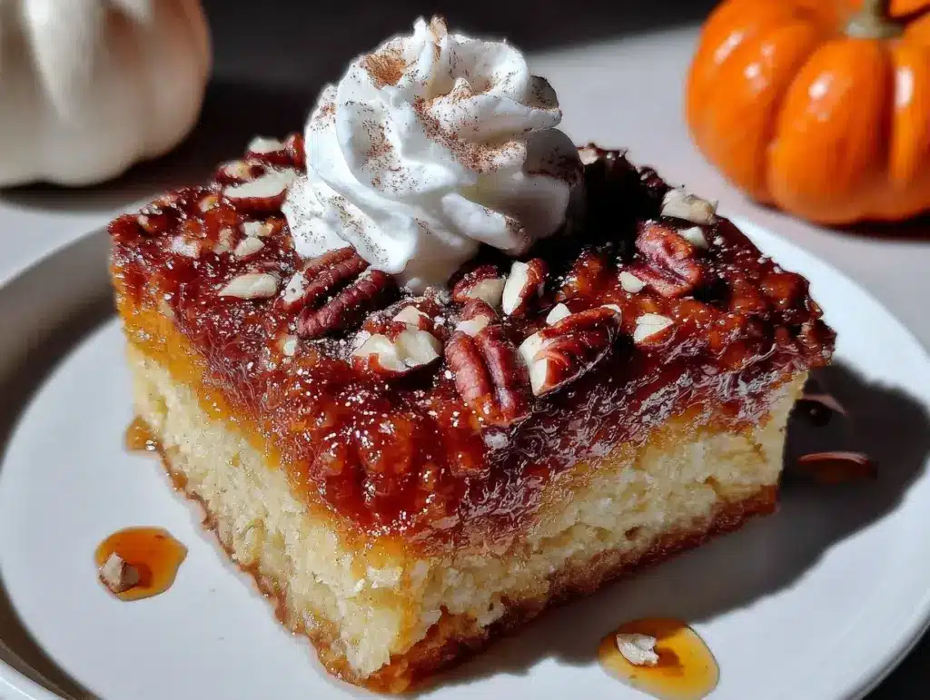 pumpkin dump cake - featured image