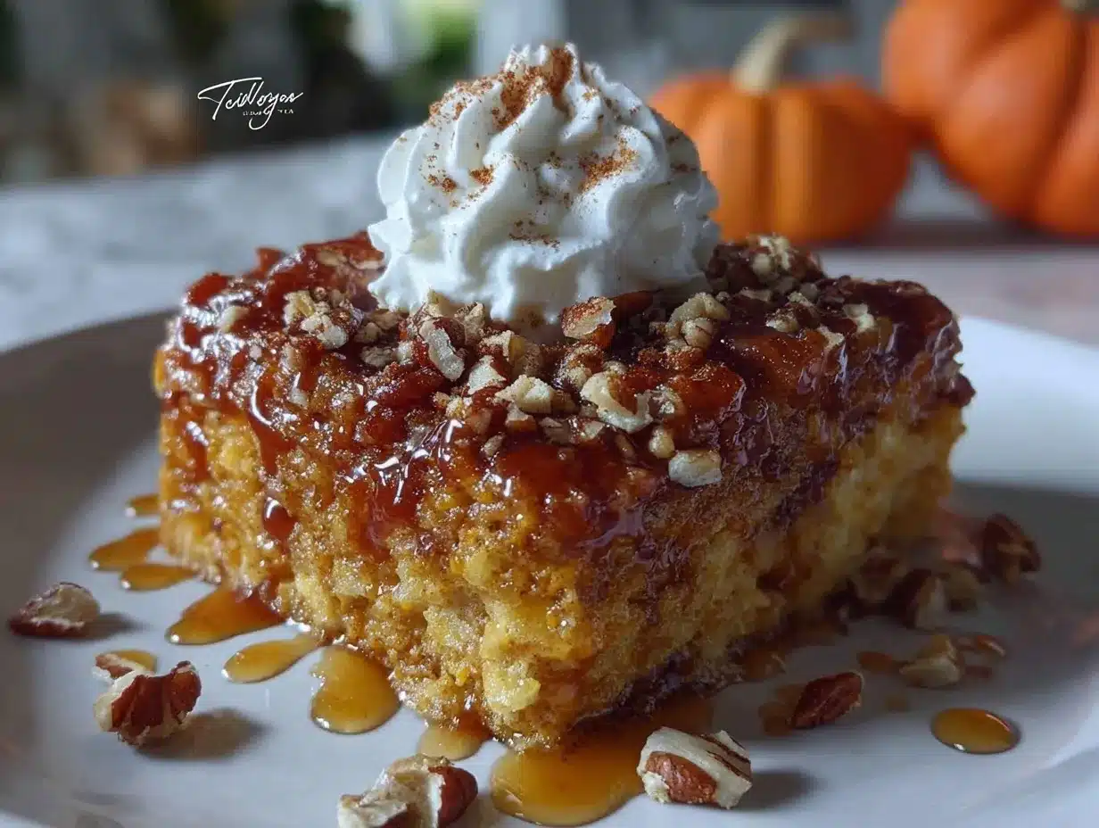 pumpkin dump cake preparation steps