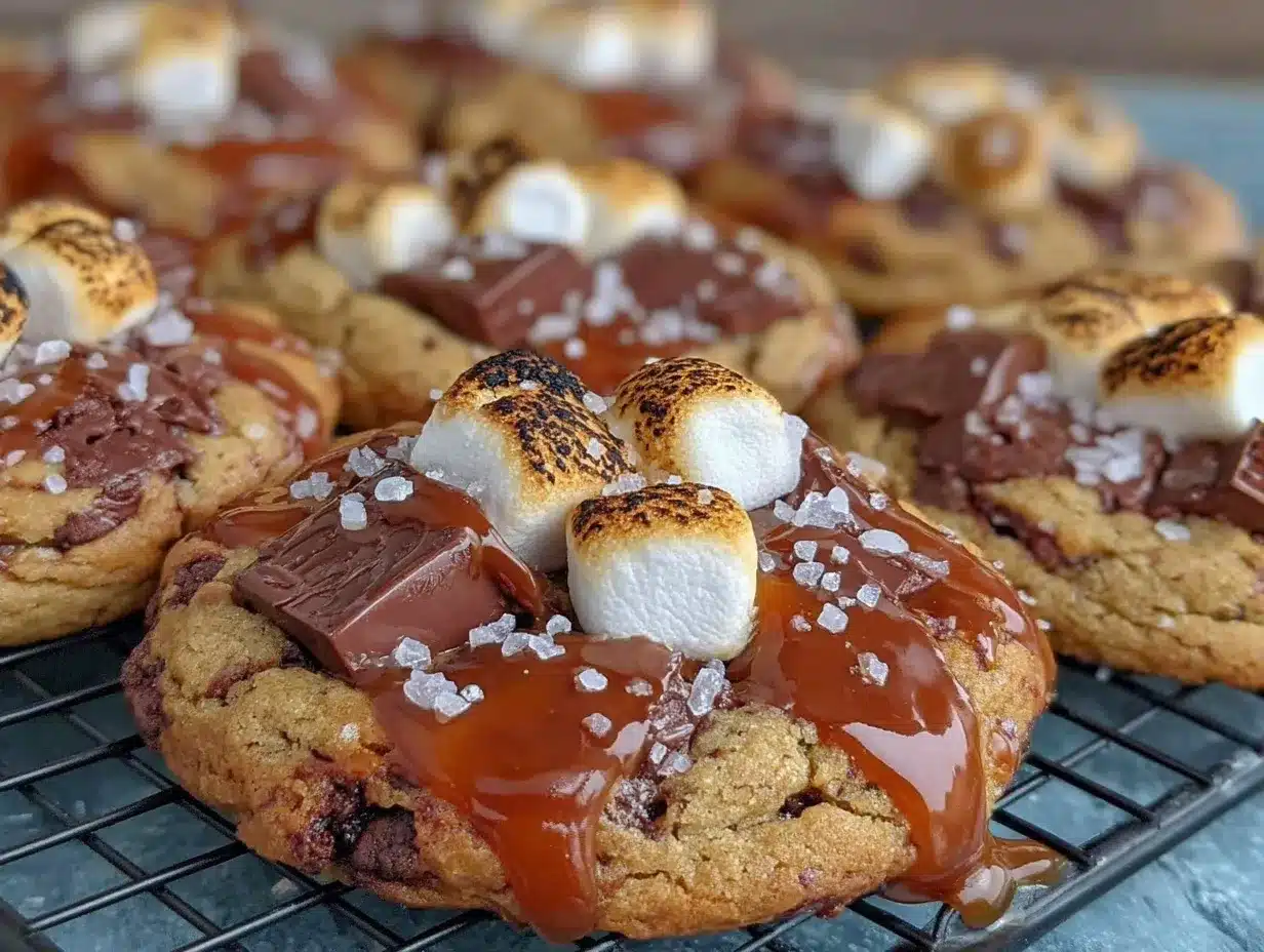 pumpkin smores cookies preparation steps