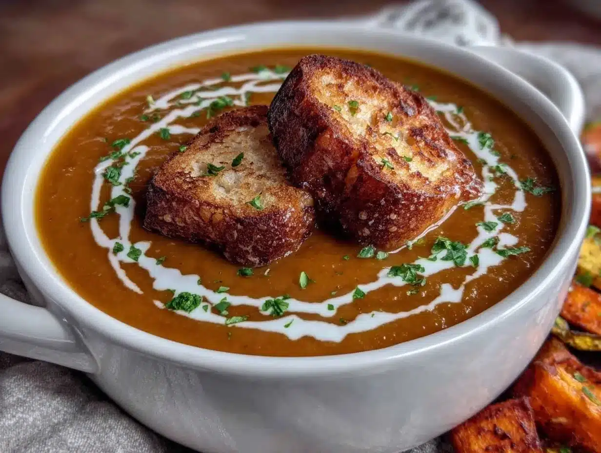 roasted butternut squash soup preparation steps