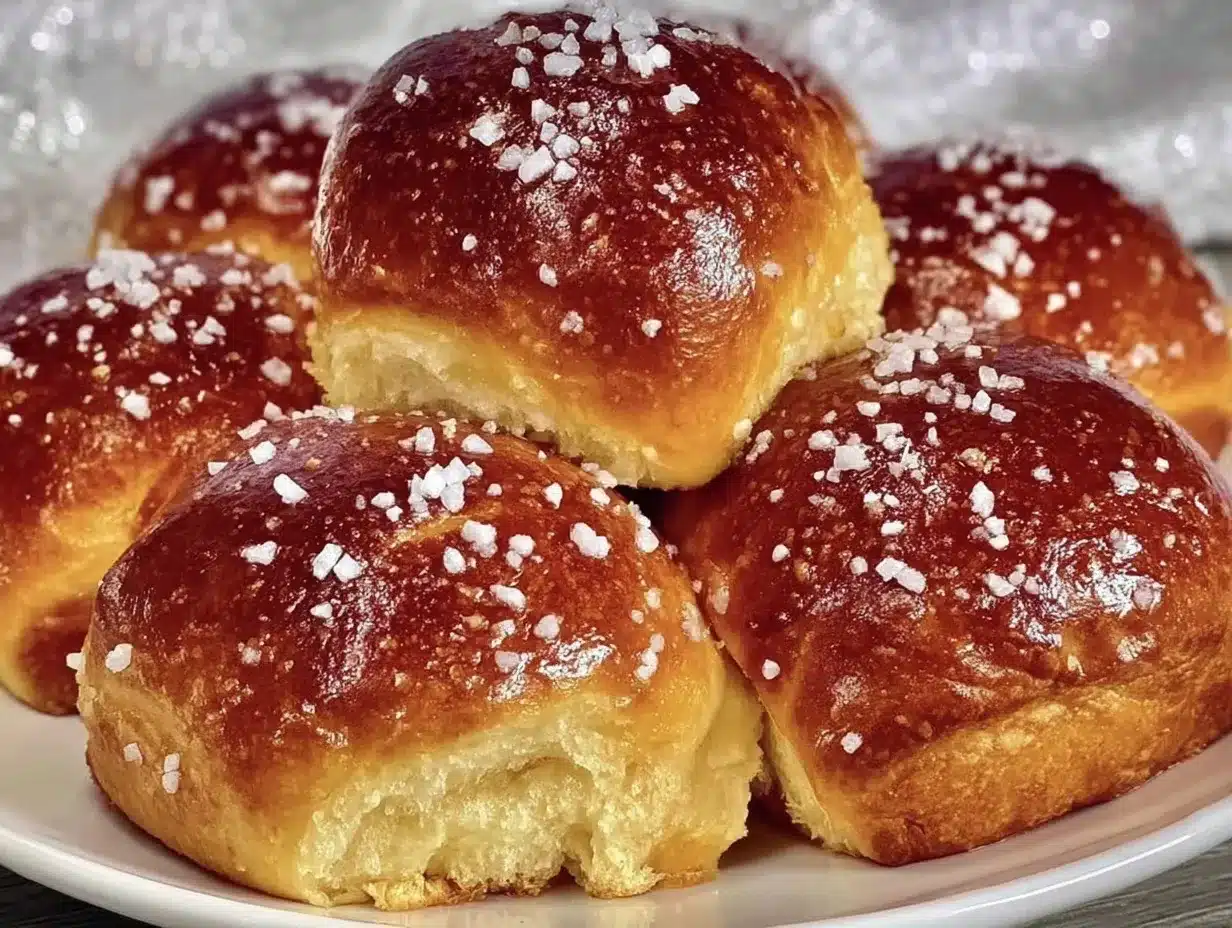 Salted Honey Butter Parker House Rolls preparation steps