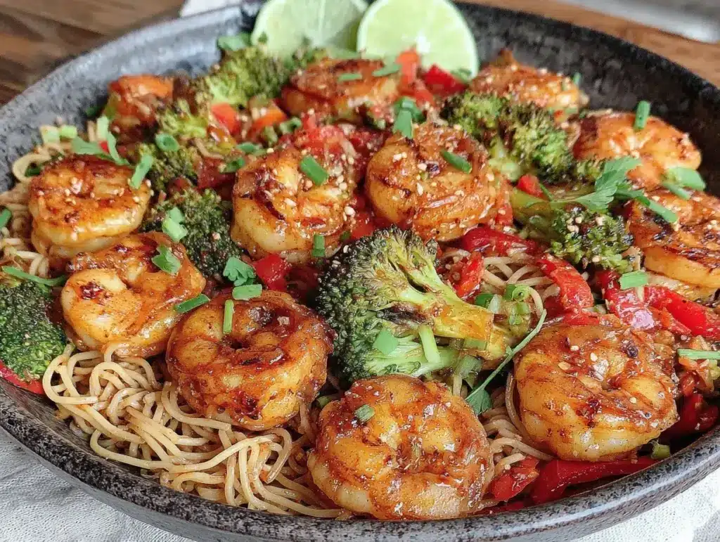 shrimp stir fry - featured image