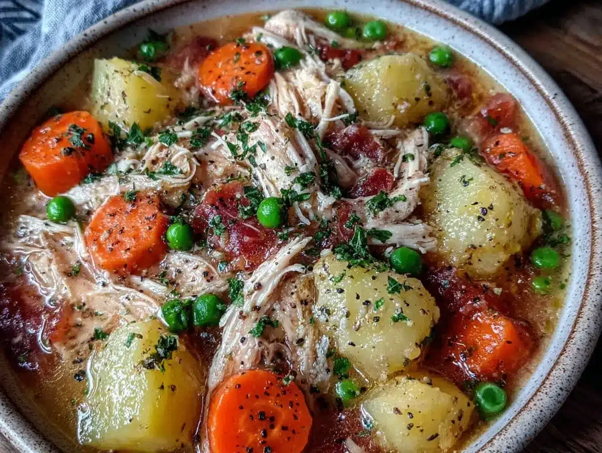 slow cooker chicken stew preparation steps