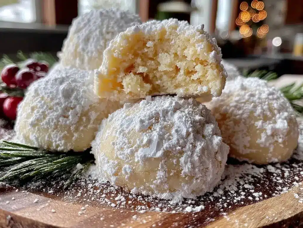 snowball cookies - featured image