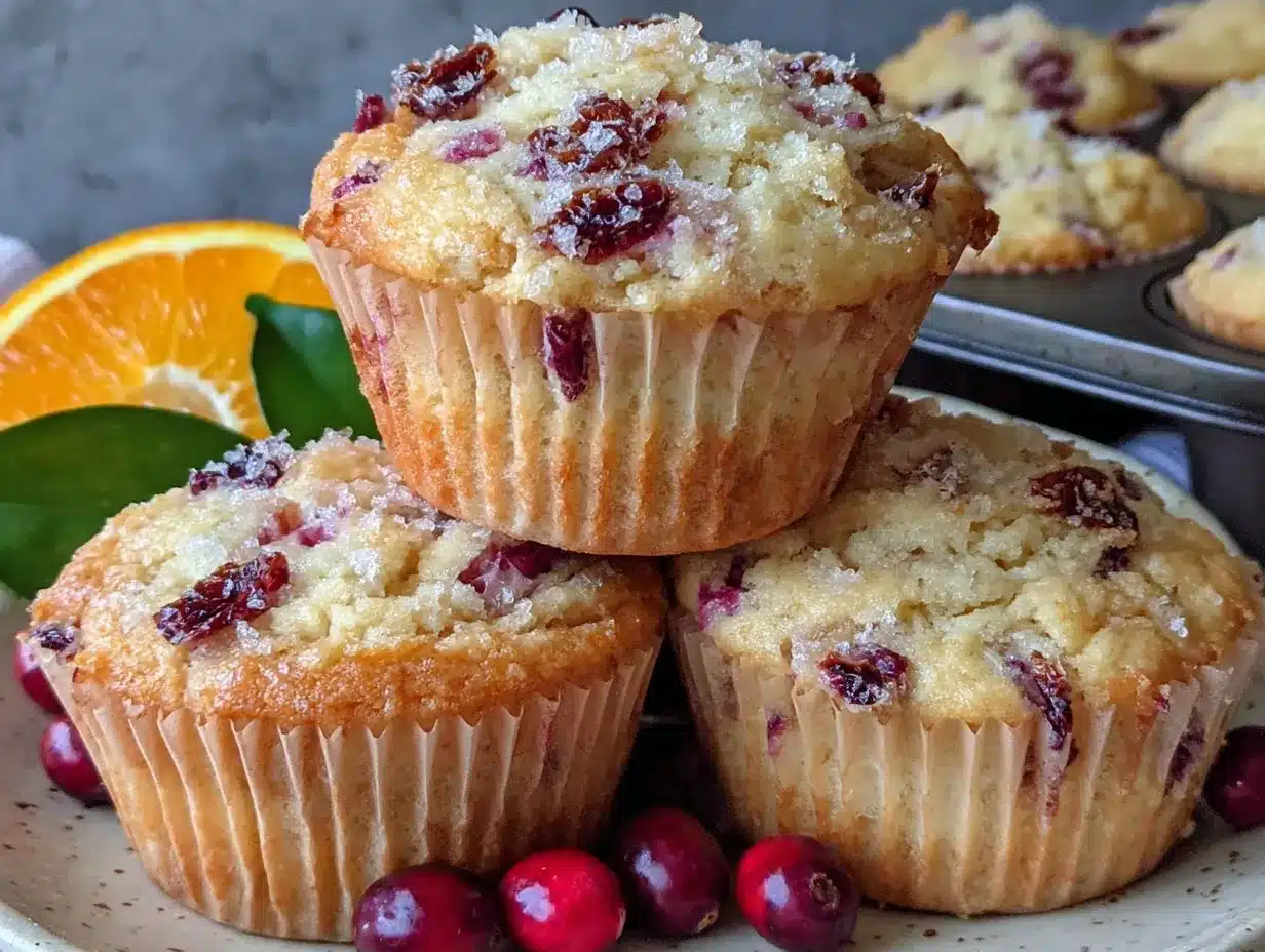 sourdough cranberry orange muffins preparation steps