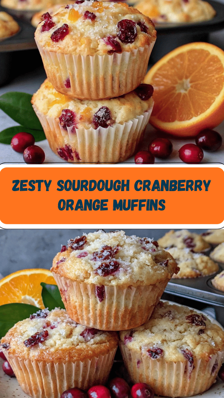 sourdough cranberry orange muffins recipe