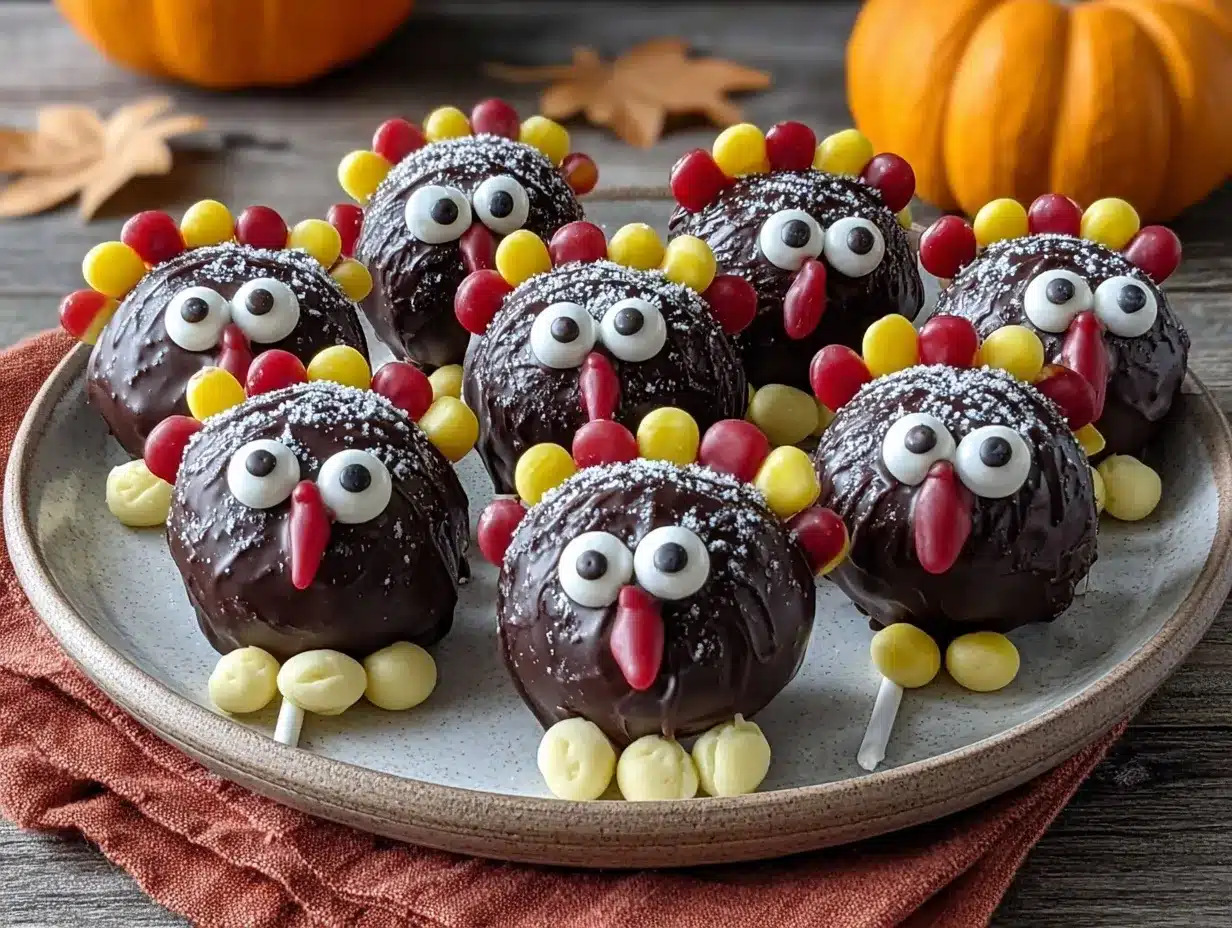 Thanksgiving cake pops preparation steps