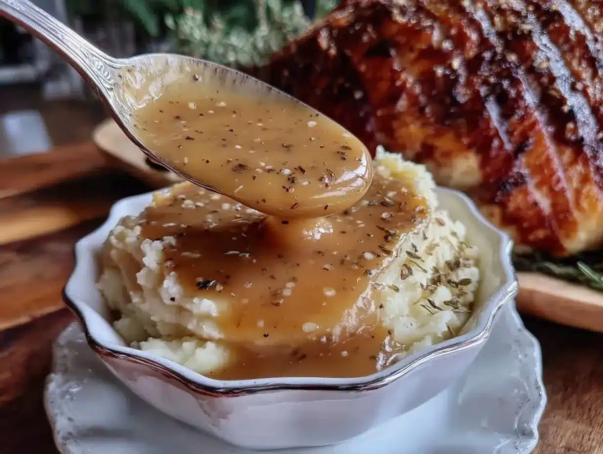 turkey gravy preparation steps