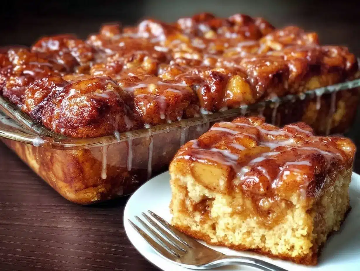 apple fritter cake preparation steps