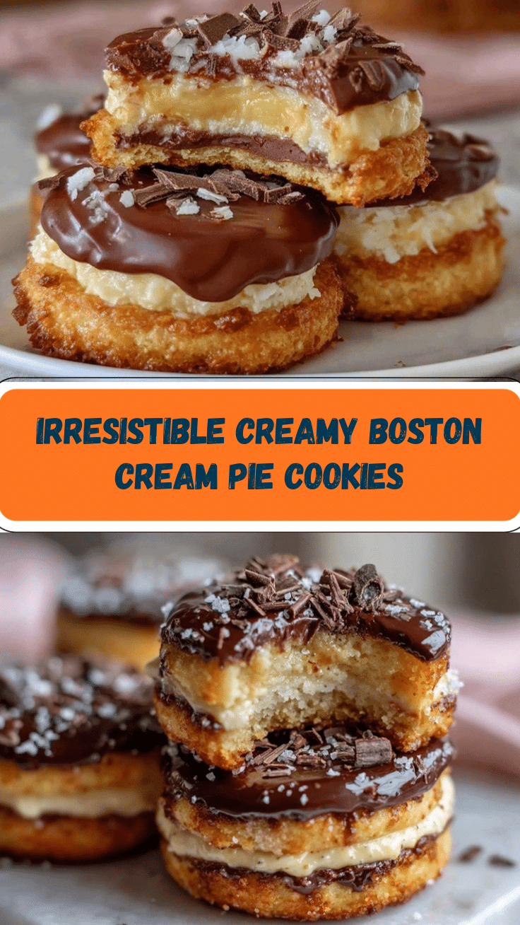 Boston Cream Pie Cookies recipe