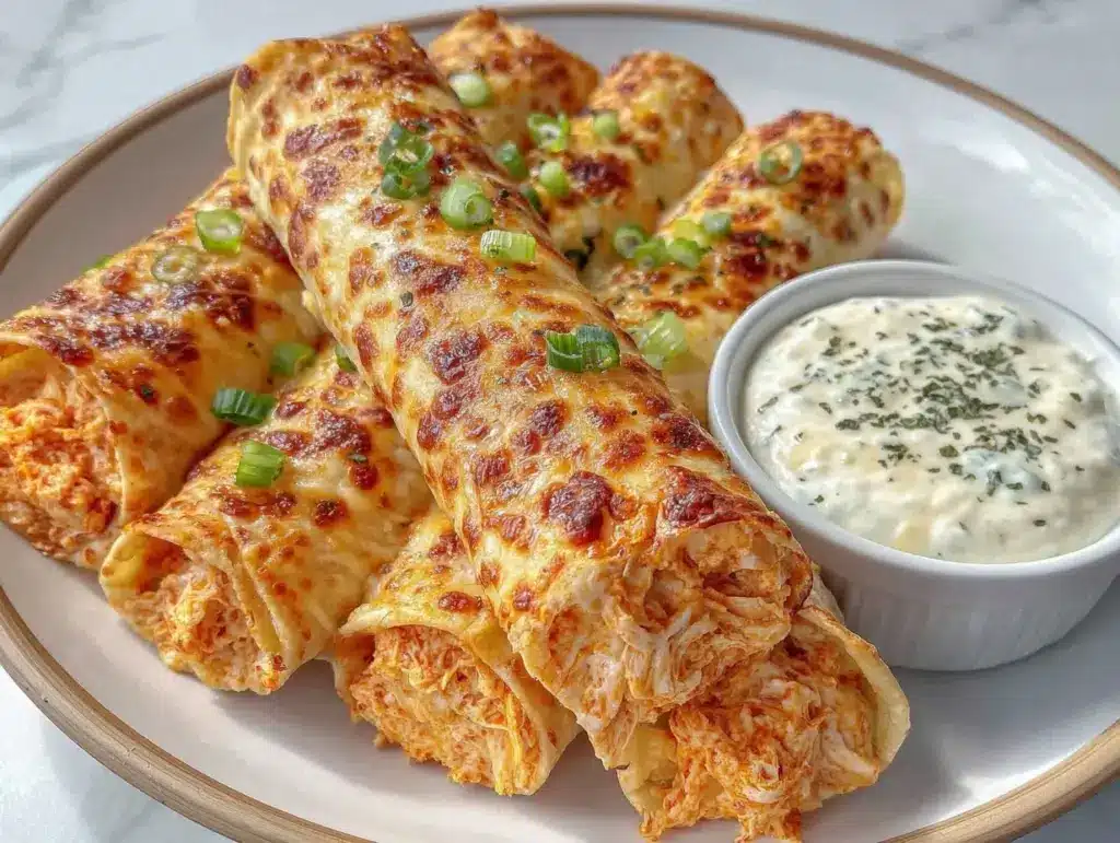 Buffalo chicken taquitos - featured image
