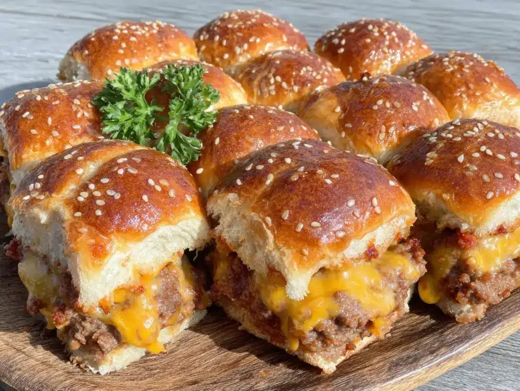 cheeseburger sliders - featured image