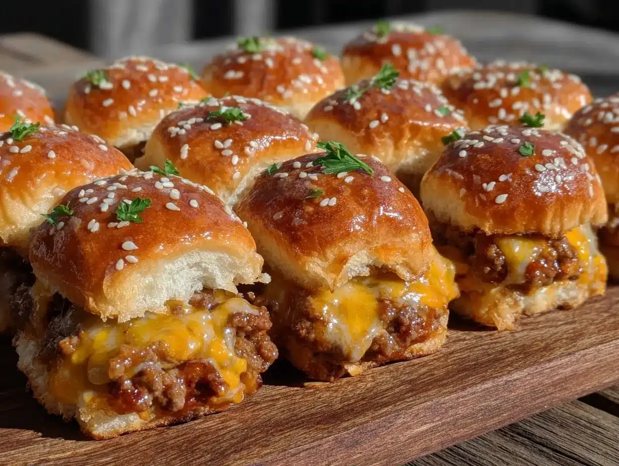 cheeseburger sliders preparation steps