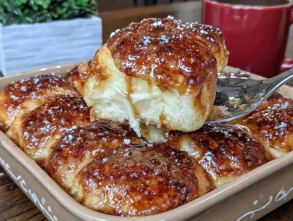 cheesecake crescent rolls casserole - featured image