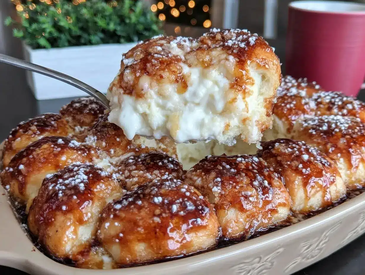 cheesecake crescent rolls casserole preparation steps
