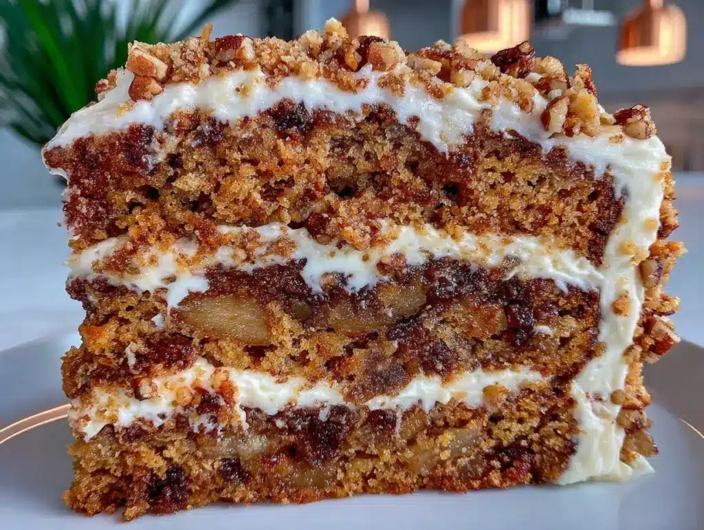 creamy apple cake - featured image