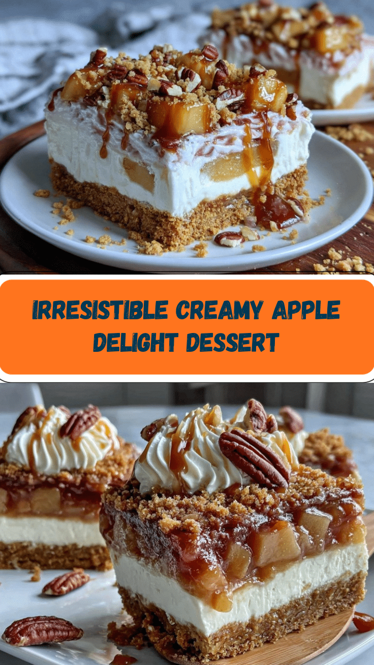 Creamy Apple Delight Dessert recipe