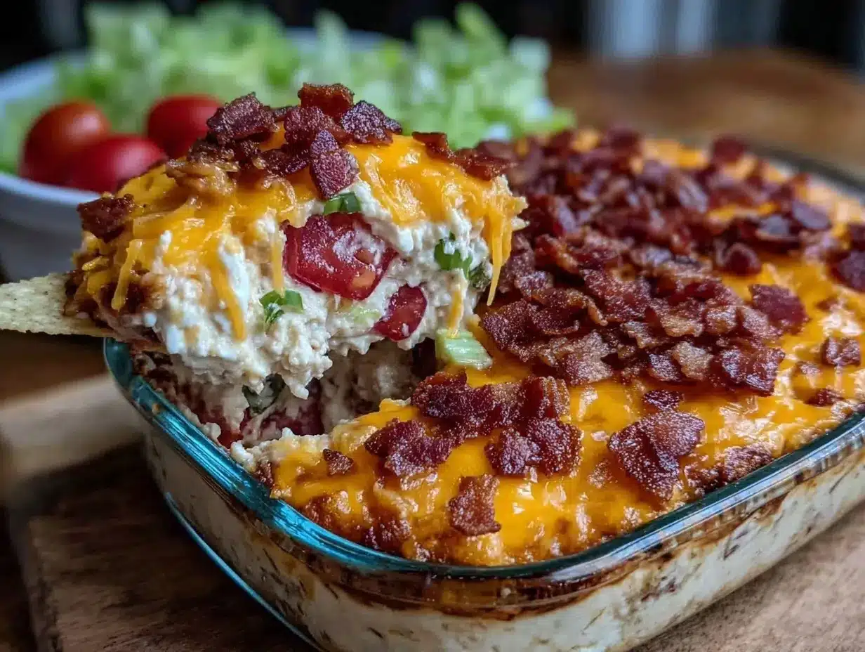Creamy BLT Dip preparation steps