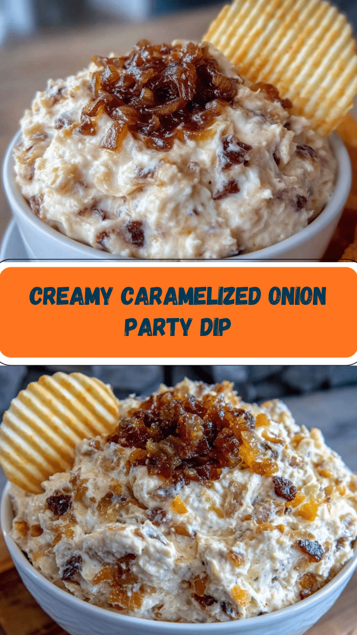 creamy caramelized onion dip recipe